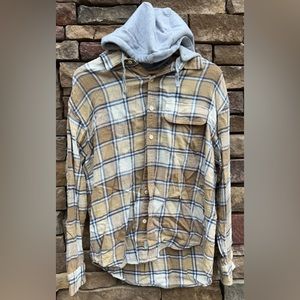 Hooded flannel; American eagle